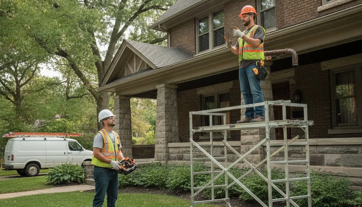 Plumber repairing a sink in Highland Park, IL for local plumbing service