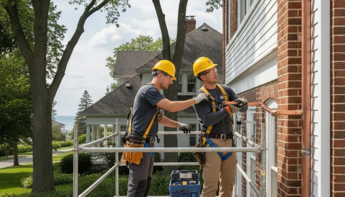 Plumbing repair technicians serving Highland Park, IL for residential pipe and leak repairs