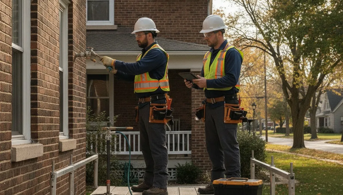 Plumber repairing a leak in Highland Park, IL for local plumbing repair service