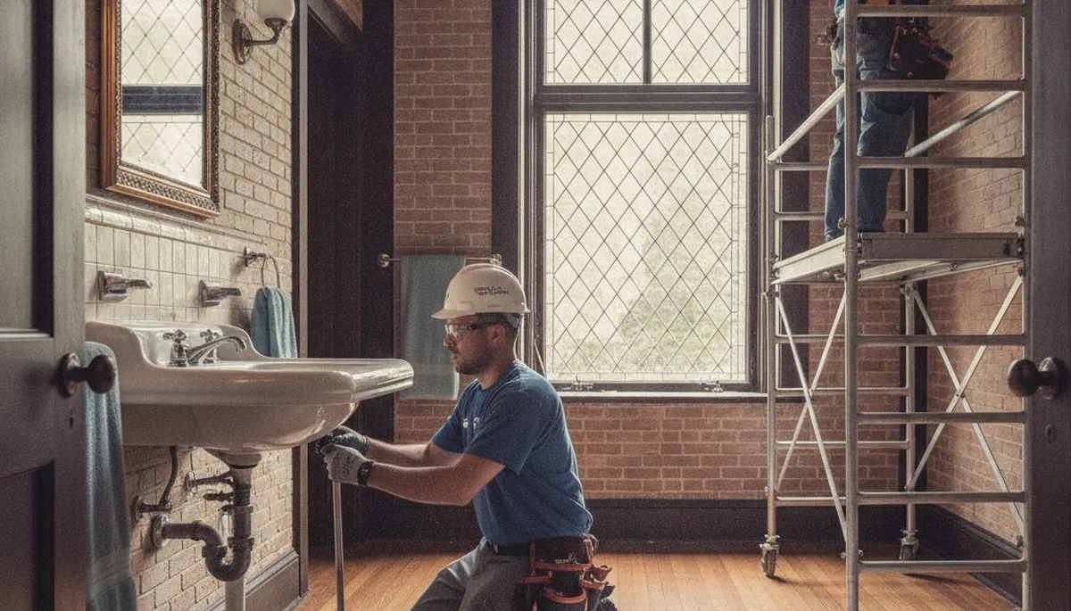 Professional plumber service van in Highland Park, IL for plumbing repairs
