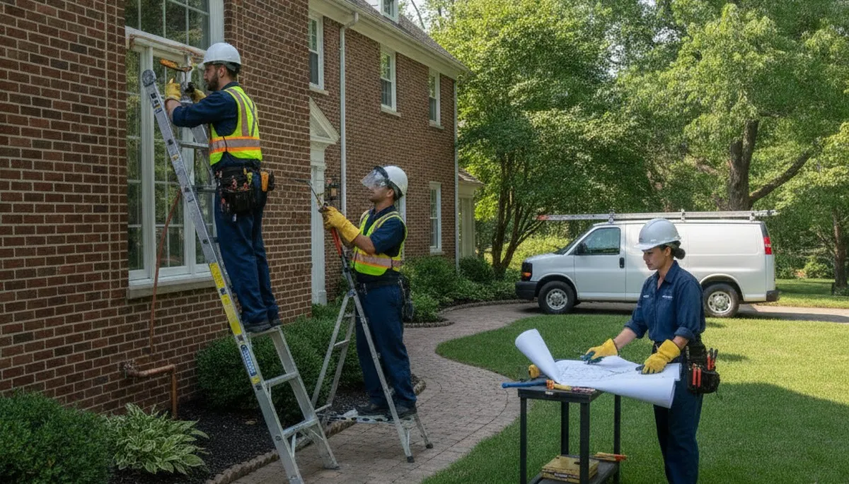 Plumber repairing a leak in Highland Park, IL for fast plumbing repair service