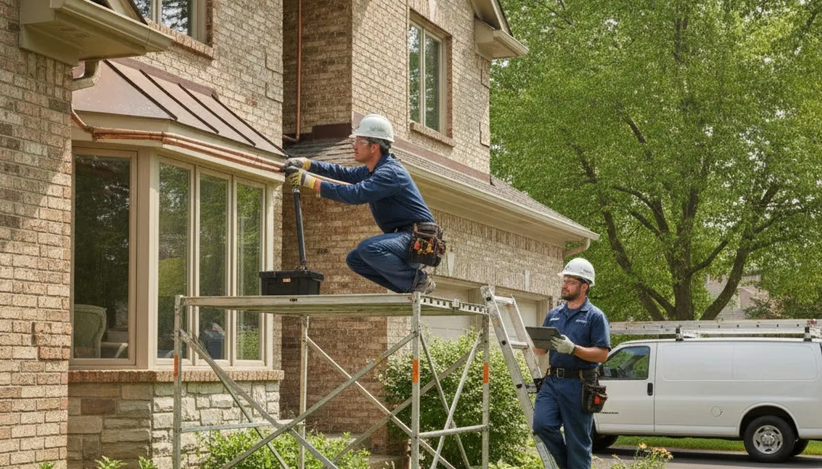 Plumber repairing a leak in Highland Park, IL, for fast plumbing repair service