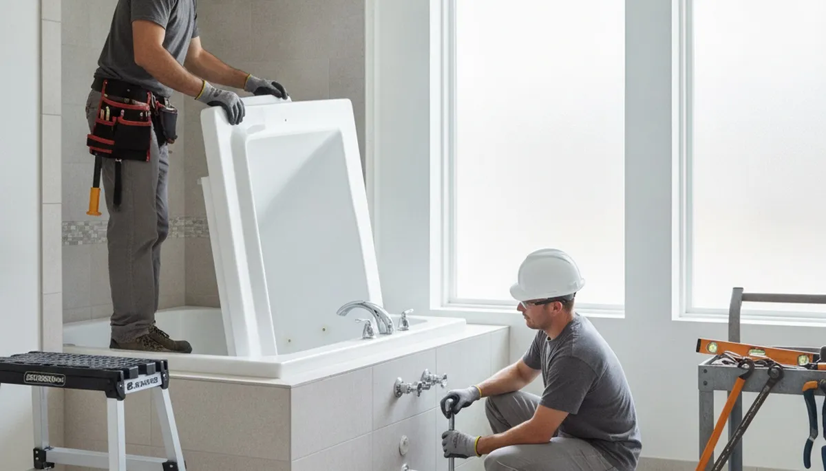 Walk in tub installation for Highland Park, IL homeowners by On Call Plumbers