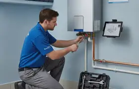 Water heater repair service for Highland Park, IL plumbing company widget on homepage
